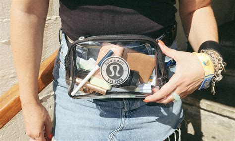 lululemon clear belt bag|lululemon clear cross body bag.